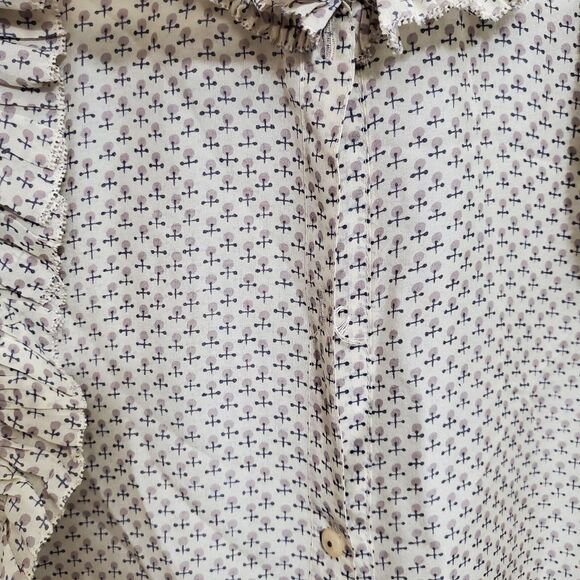 Marc Jacobs 100% Silk Blouse Size 0 - Picture 4 of 5